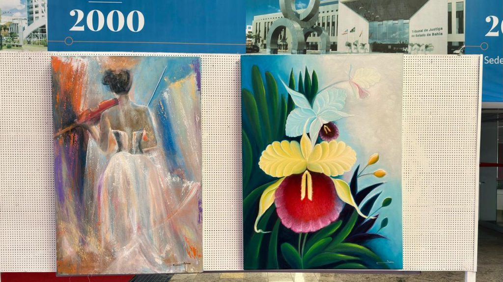 TJBA recebe exposição “Universo das Cores” do artista plástico Dimas até o dia 21 de agosto   