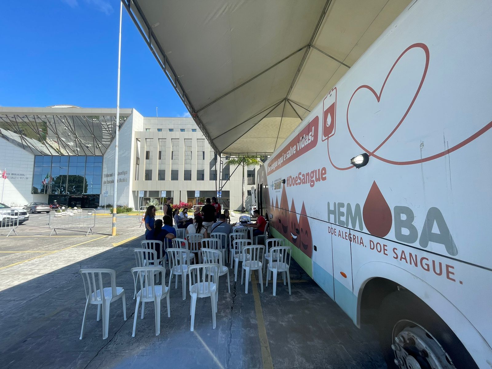 TJBA e Hemoba realizam campanha de doação de sangue na sede do Poder Judiciário   