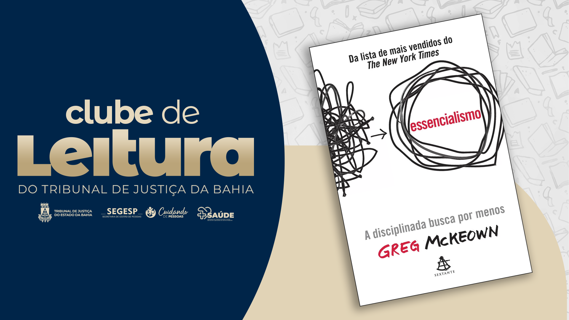 Sétimo encontro do Clube de Leitura do TJBA ocorre no dia 29 de setembro   