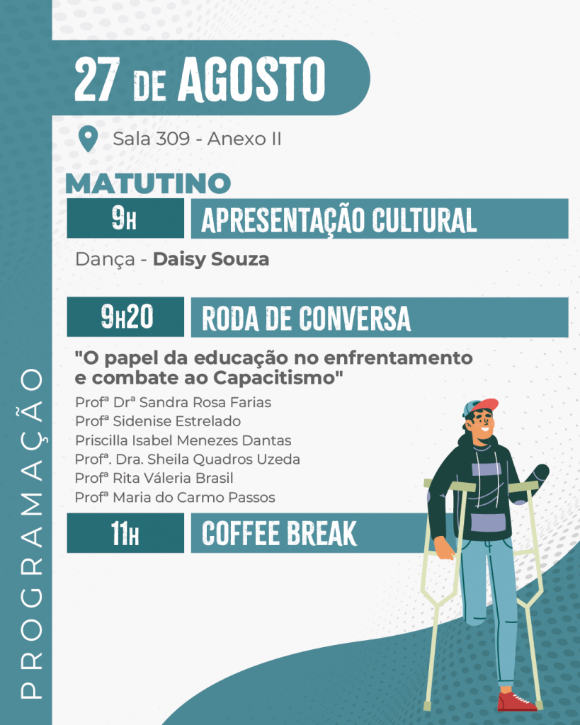 TJBA promoverá seminários, rodas de conversa e oficinas durante a Semana Nacional da Pessoa com Deficiência, de 25 a 29 de agosto   