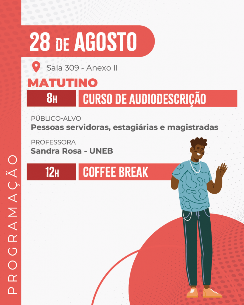 TJBA promoverá seminários, rodas de conversa e oficinas durante a Semana Nacional da Pessoa com Deficiência, de 25 a 29 de agosto   