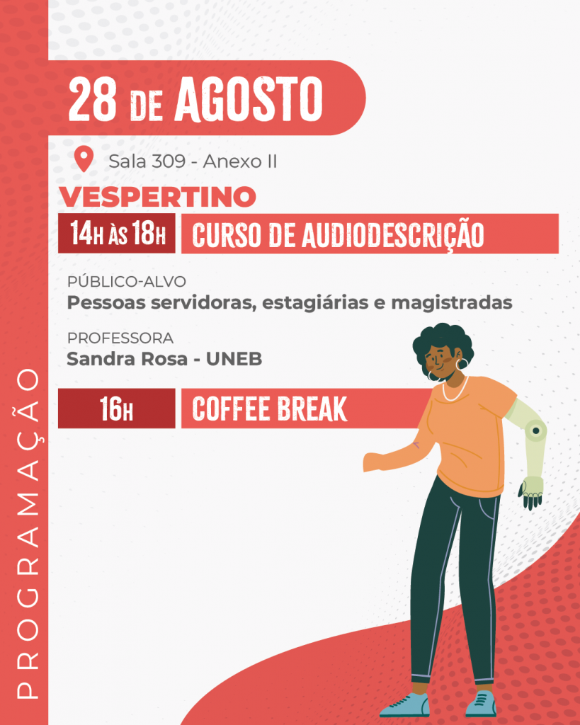 TJBA promoverá seminários, rodas de conversa e oficinas durante a Semana Nacional da Pessoa com Deficiência, de 25 a 29 de agosto   