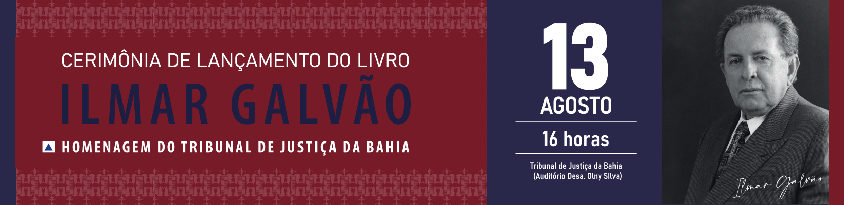 Imagem de banner com título Ilmar Galvão
