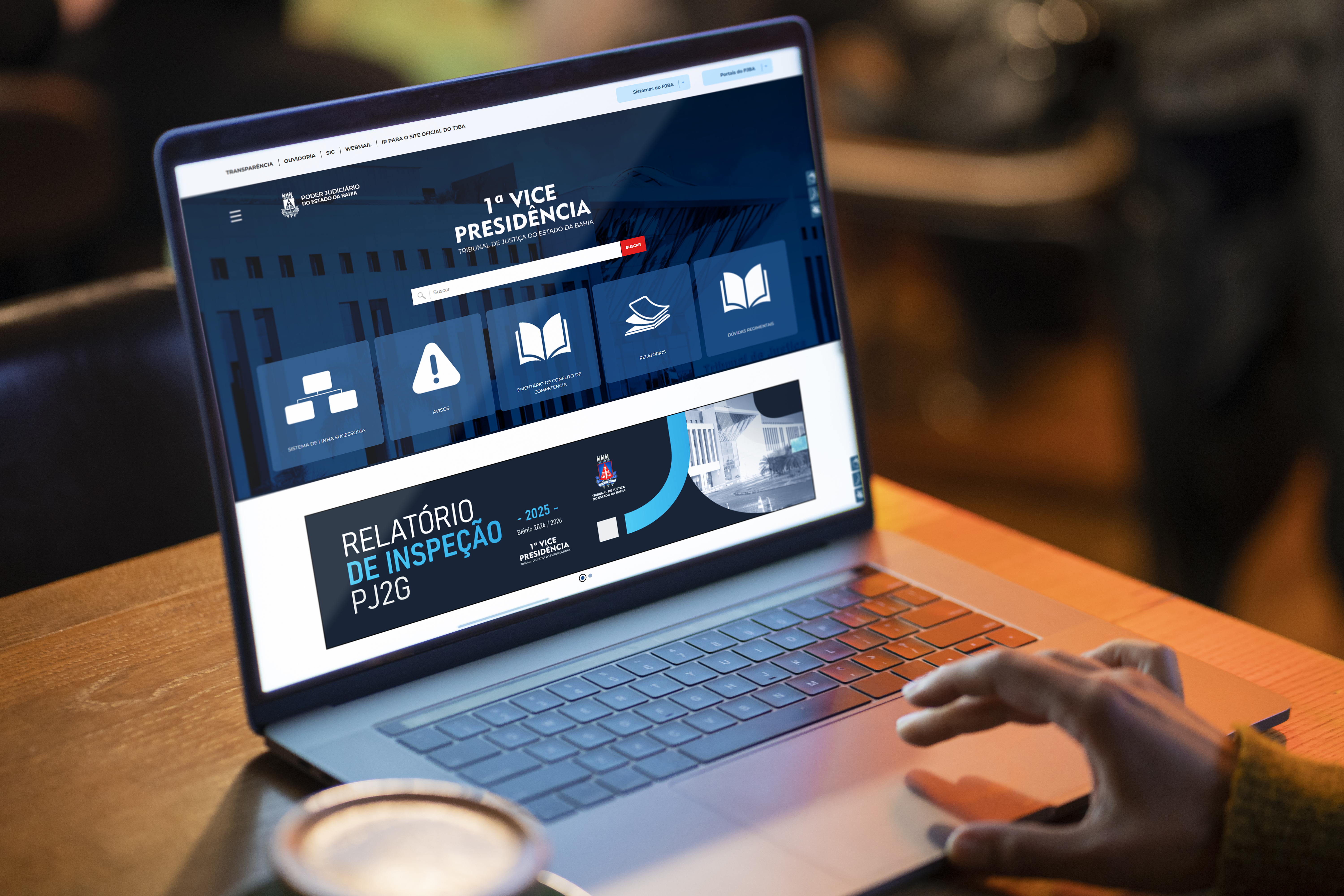 Novo portal facilita o acesso a informações da 1ª Vice-Presidência   