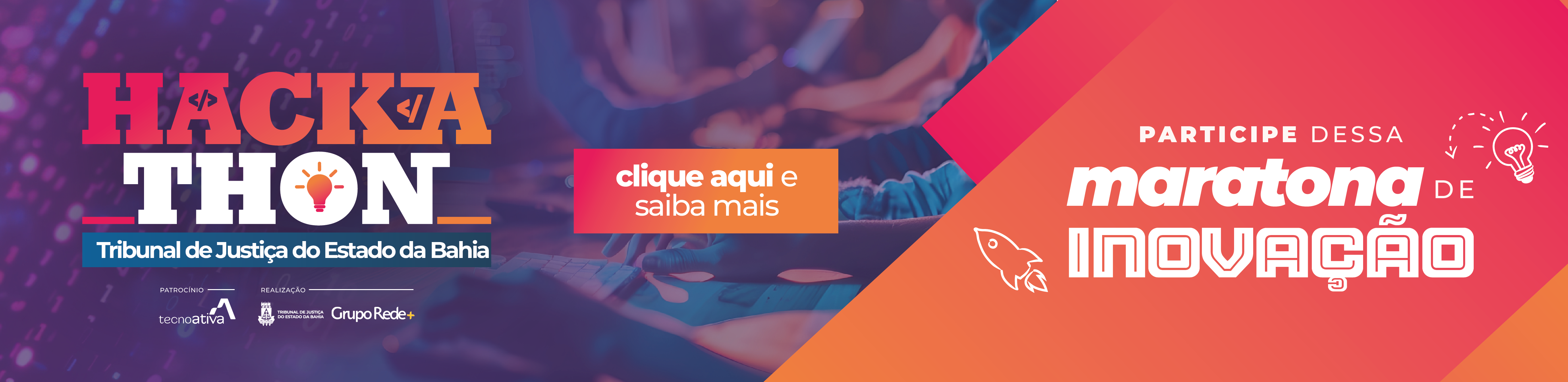 Imagem de banner com título HACKATHON