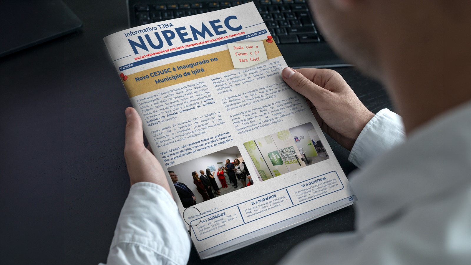 NUPEMEC divulga primeira edição de seu informativo mensal   