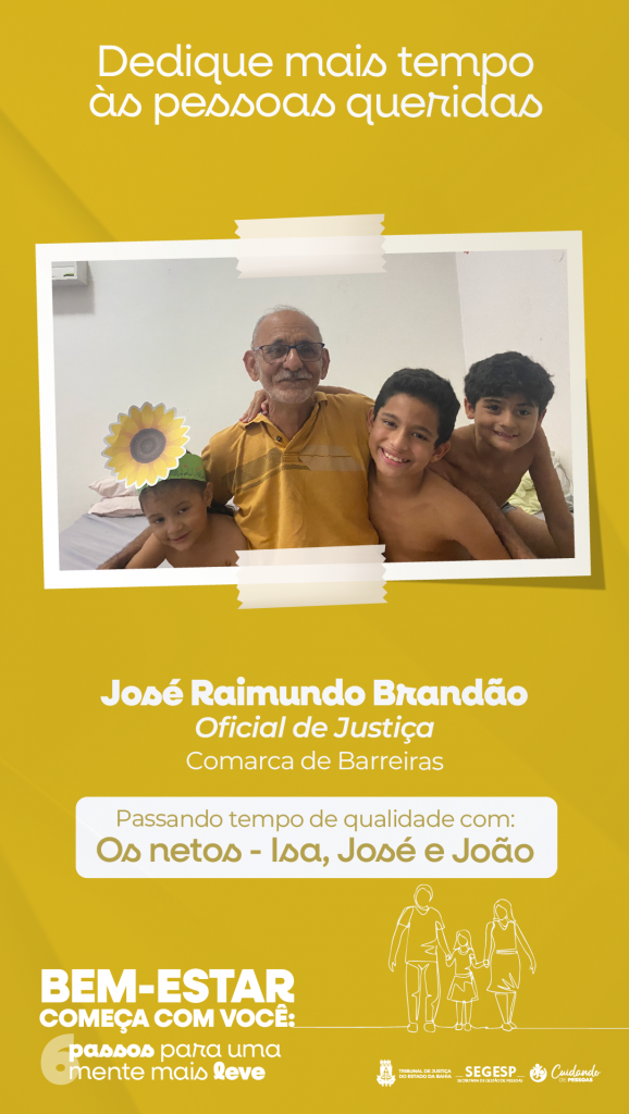 Encontrar com alguém especial contribui para o bem-estar emocional; campanha do TJBA incentiva o autocuidado     