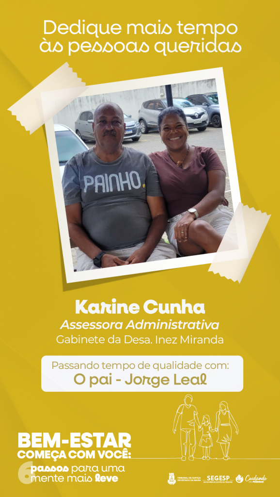 Encontrar com alguém especial contribui para o bem-estar emocional; campanha do TJBA incentiva o autocuidado     
