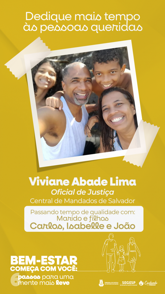 Encontrar com alguém especial contribui para o bem-estar emocional; campanha do TJBA incentiva o autocuidado     
