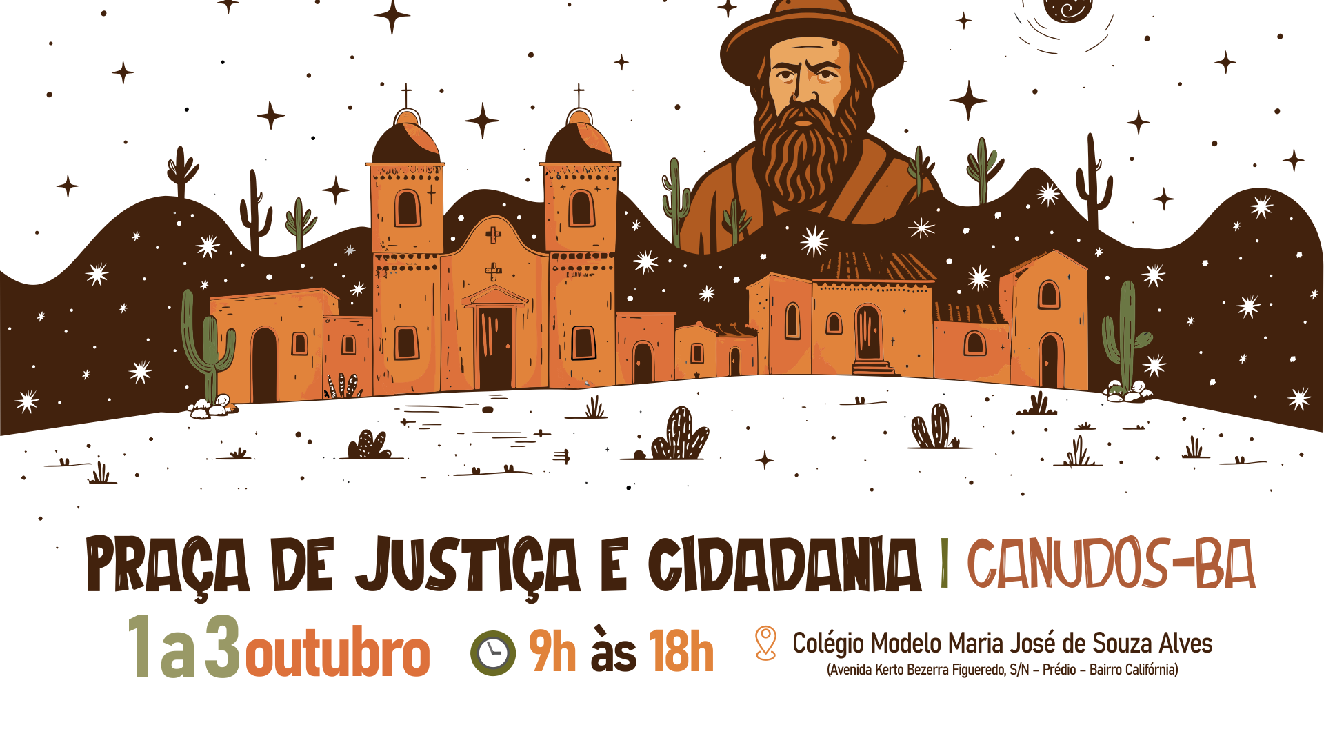 Praça de Justiça e Cidadania chega a Canudos com serviços gratuitos à população   