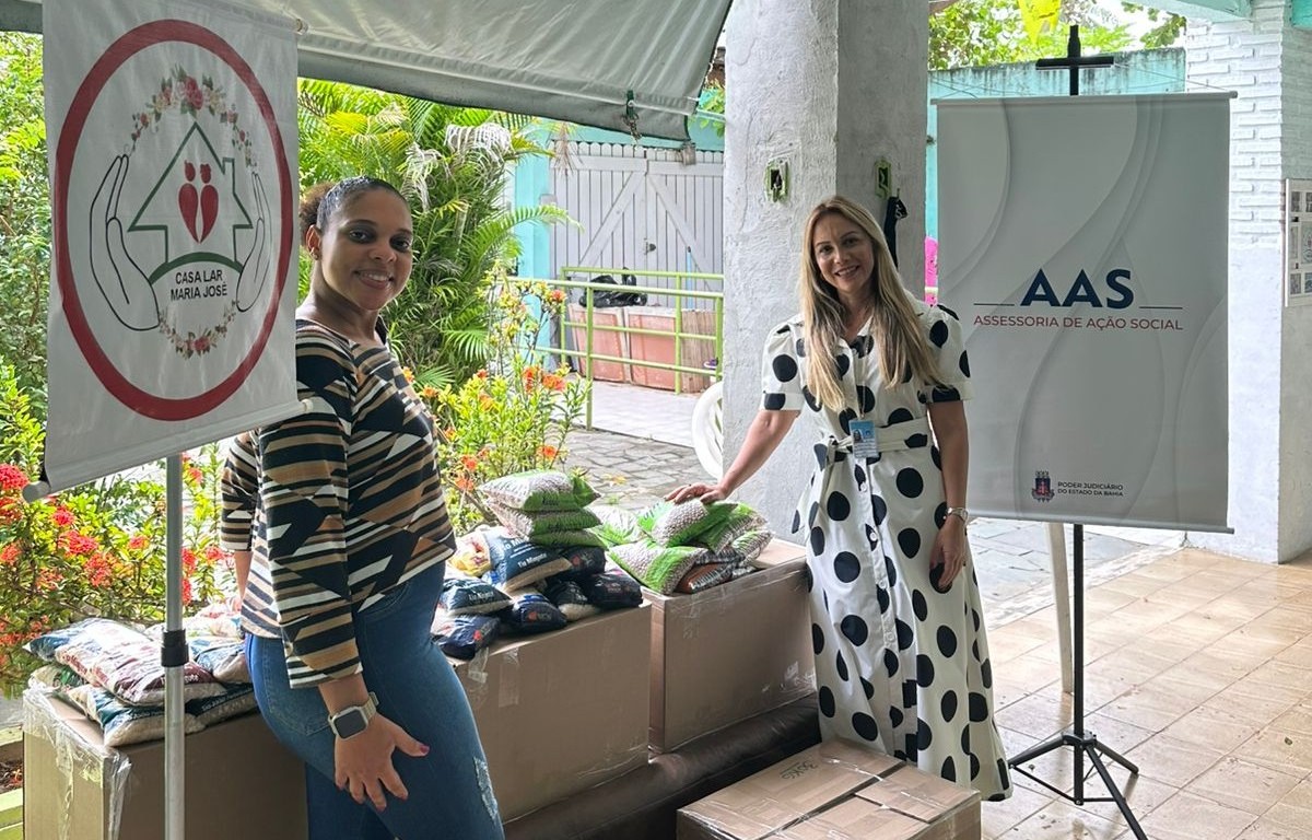 TJBA doa mais de 100kg de alimentos arrecadados durante a Feira do Dia dos Pais   