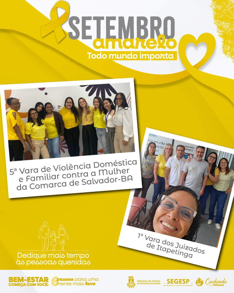 TJBA desenvolve ações para promover o bem-estar e a saúde mental de magistrados, servidores e colaboradores     