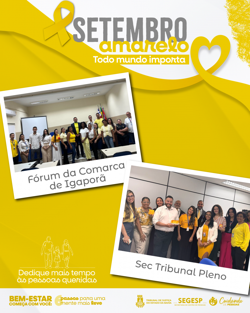 TJBA desenvolve ações para promover o bem-estar e a saúde mental de magistrados, servidores e colaboradores     