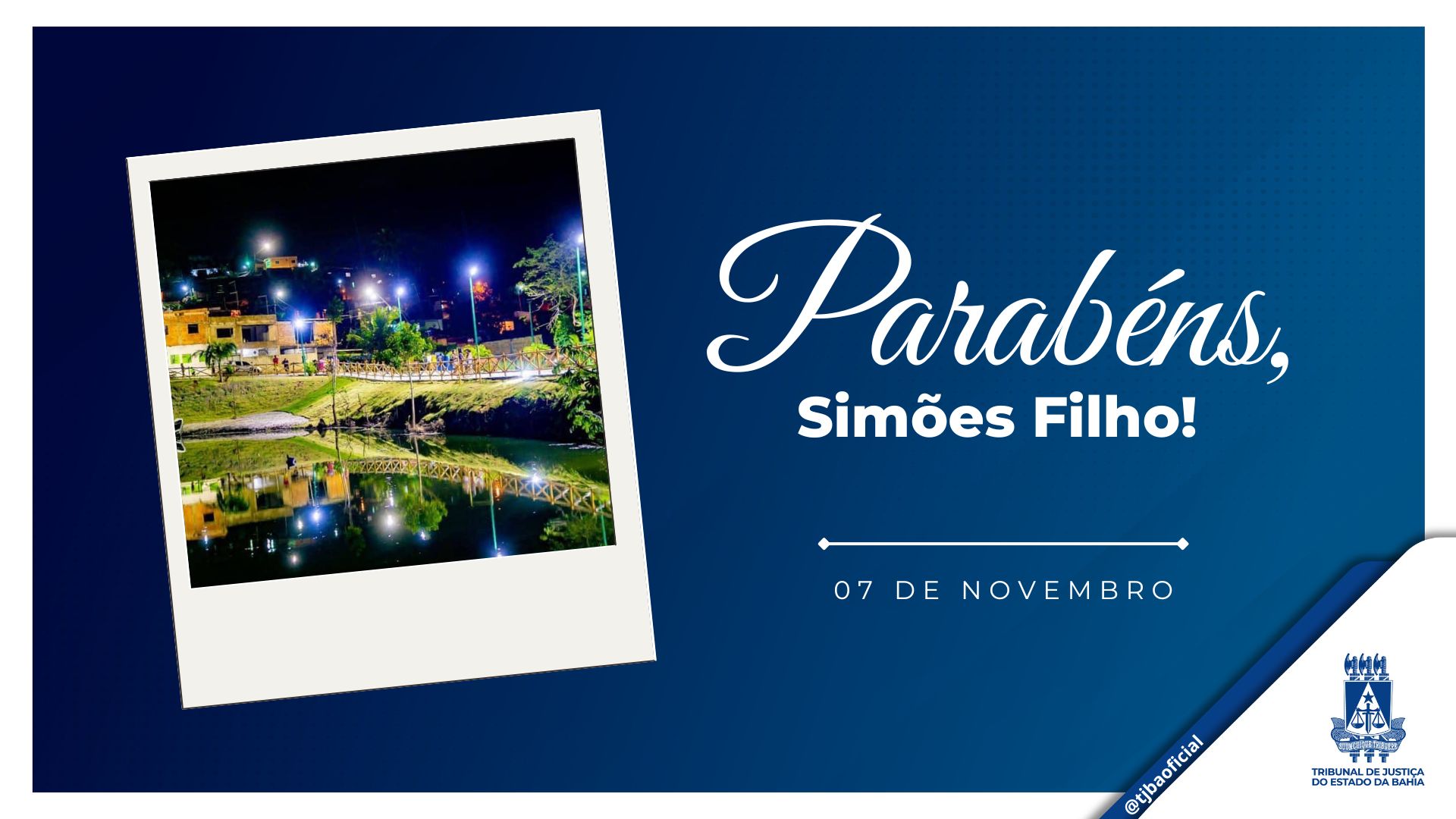 Parabéns, Simões Filho!  