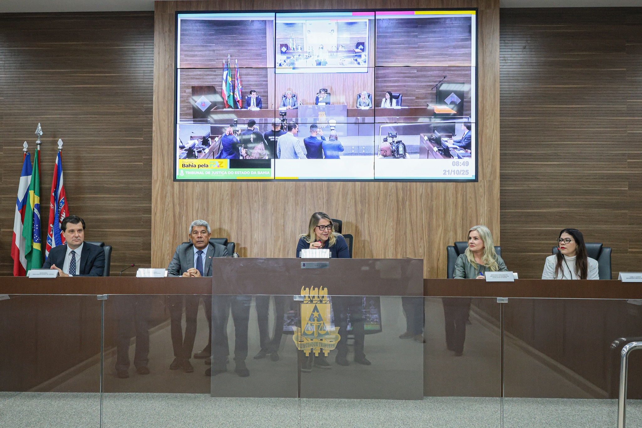 TJBA sedia reunião do Programa Bahia Pela Paz; instituições debateram ações para garantir a segurança no Estado  