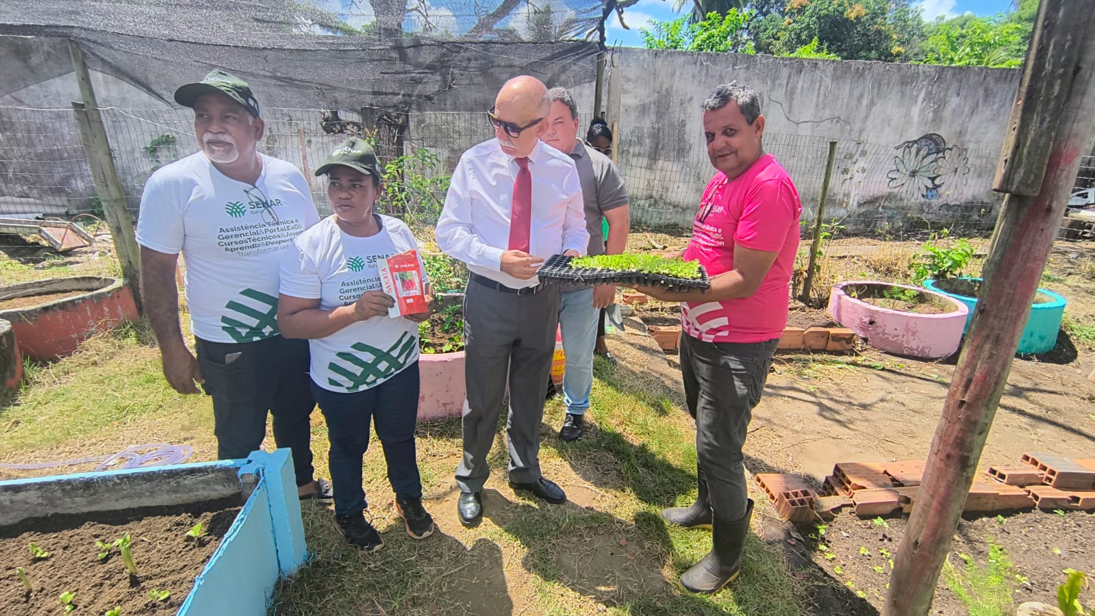 TJBA e Senar Bahia inauguram horta no Lar Pérolas de Cristo, em Salvador   
