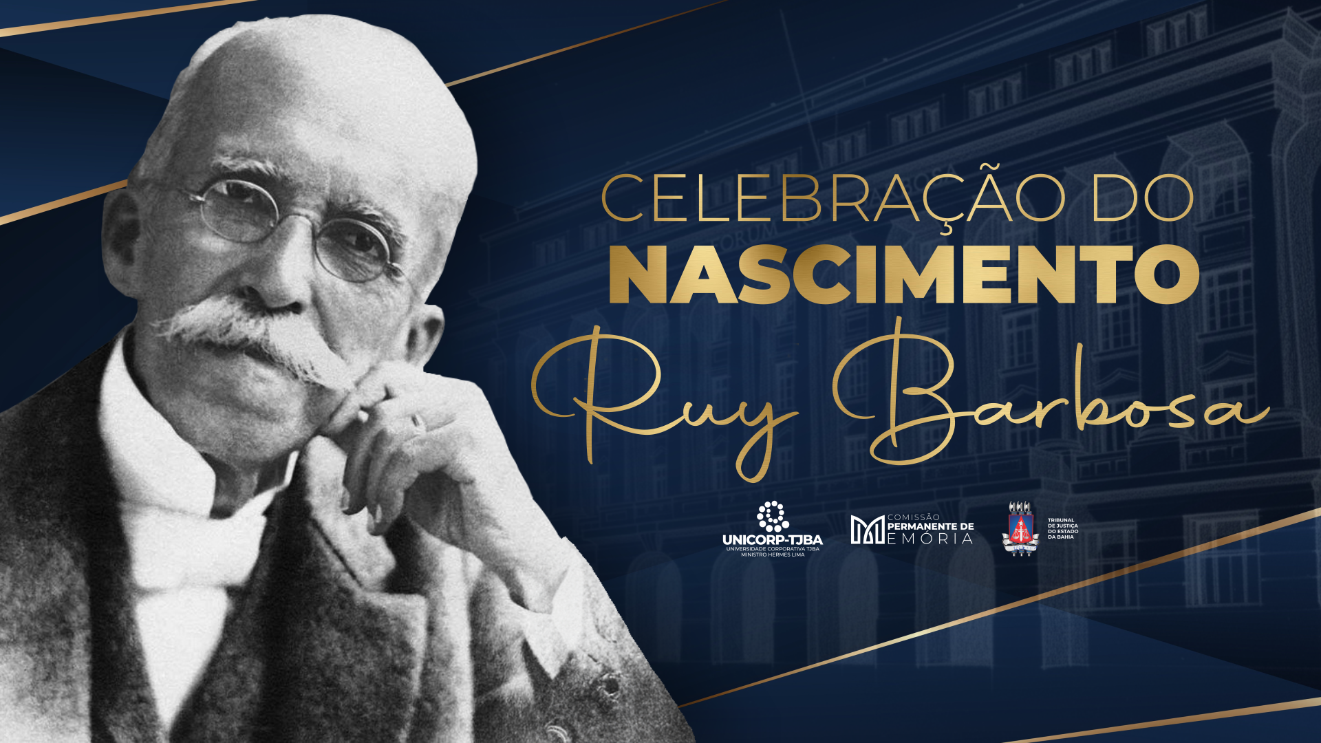 Comissão de Memória celebra aniversário do jurista Ruy Barbosa com evento e outorga de medalha ao advogado e jornalista Joaci Góes   