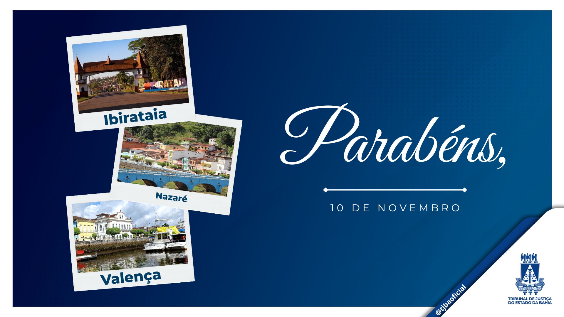 Parabéns, Ibirataia, Nazaré e Valença!  