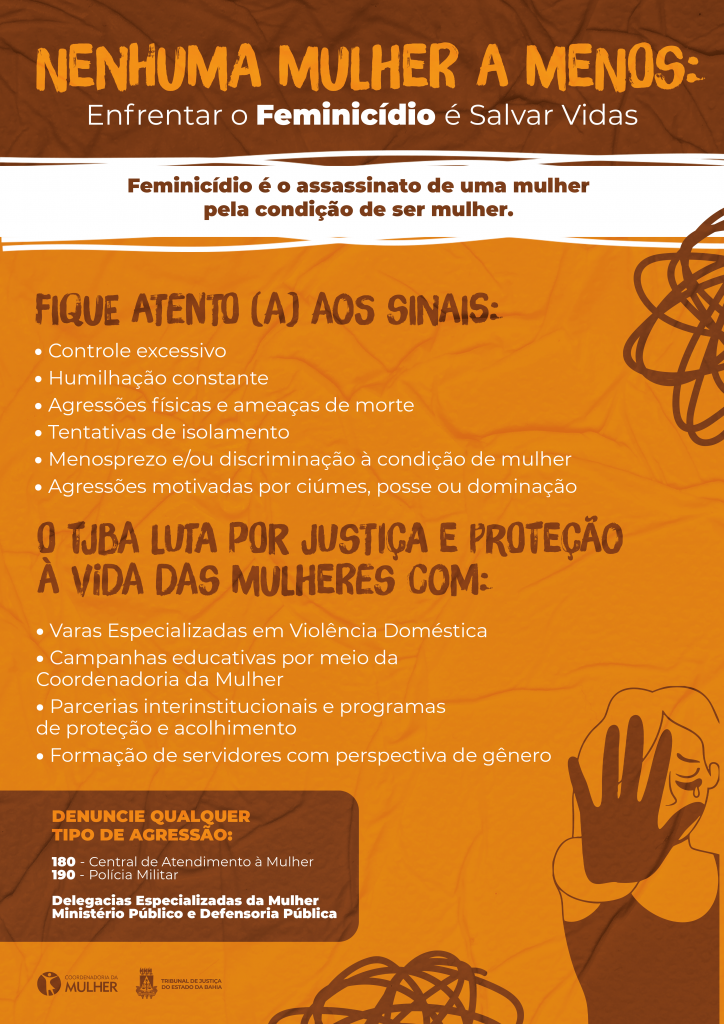 TJBA intensifica ações de enfrentamento ao feminicídio; iniciativa reforça os 21 Dias de Ativismo pelo Fim da Violência contra a Mulher    