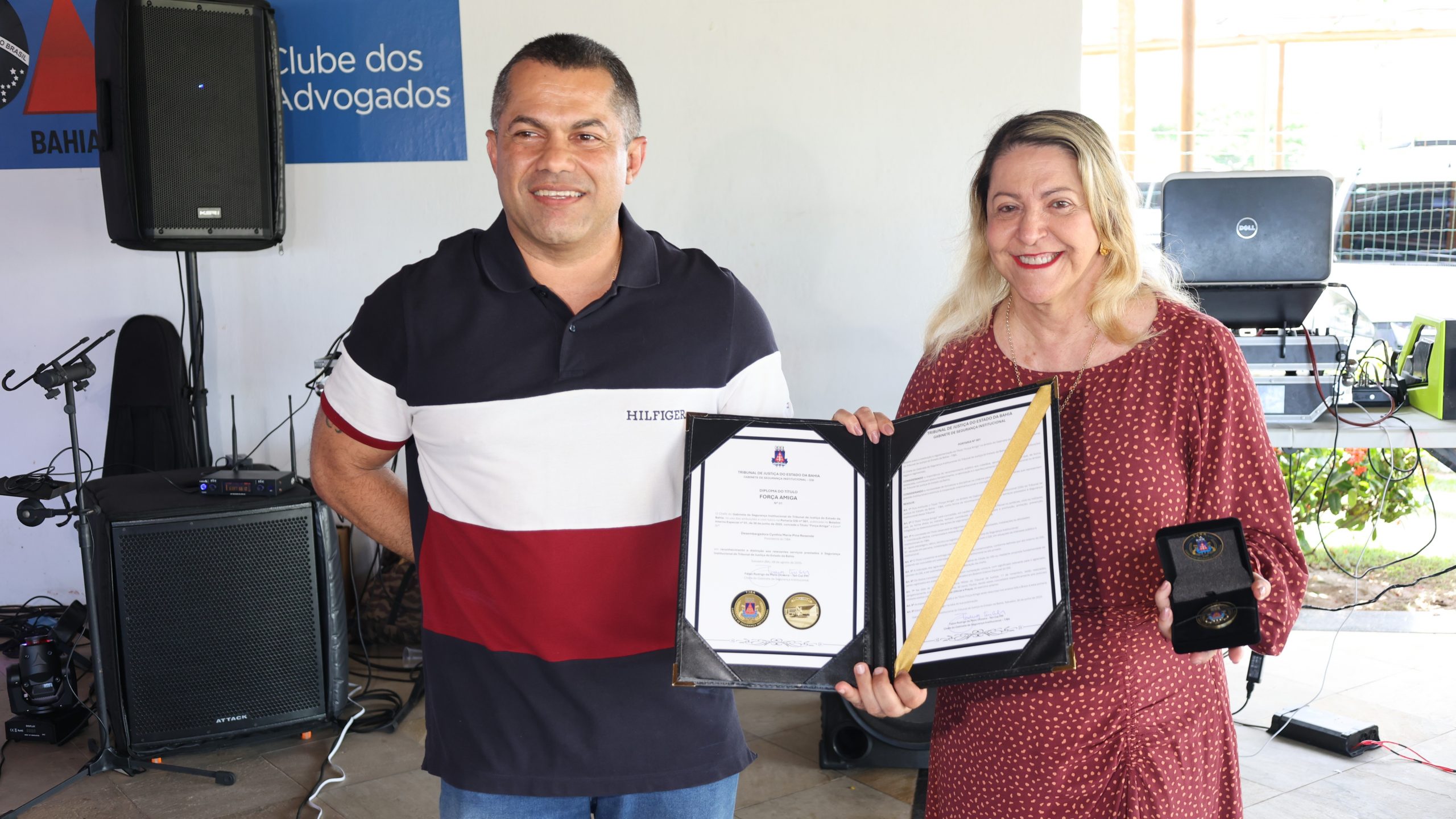 Presidente do TJBA participa de confraternização de final de ano promovida pelo Gabinete de Segurança Institucional    