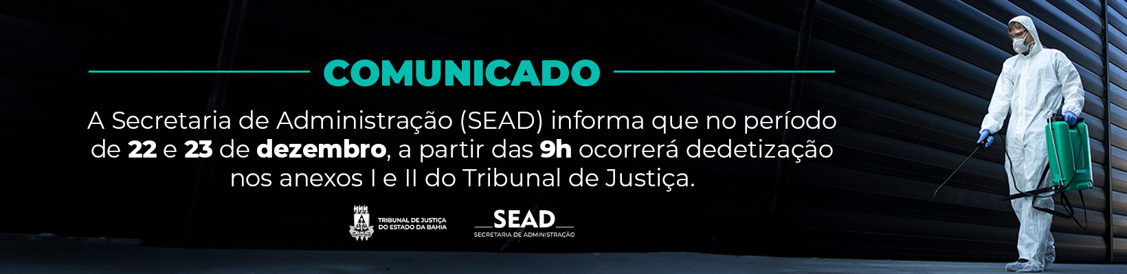 Imagem de banner com título DEDETIZAÇÃO – 22 E 23 DE DEZEMBRO