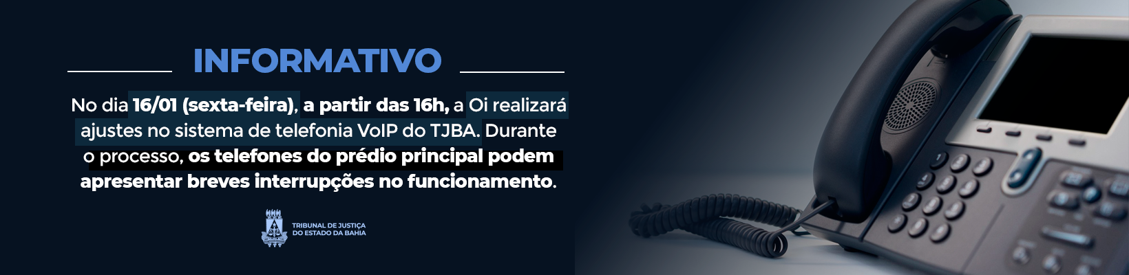 Imagem de banner com título Oi – Telefonia VoIP