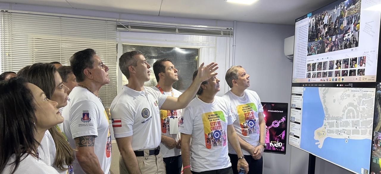 Segundo dia de atuação do Judiciário no Carnaval tem acolhimento a crianças e visita ao sistema de segurança pública  