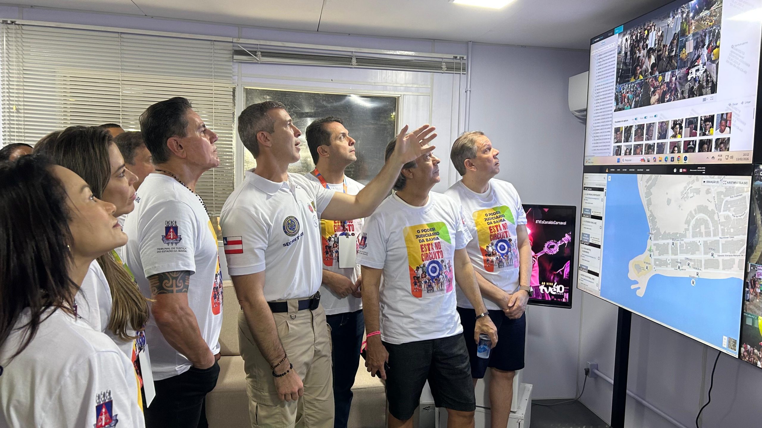 Segundo dia de atuação do Judiciário no Carnaval tem acolhimento a crianças e visita ao sistema de segurança pública  