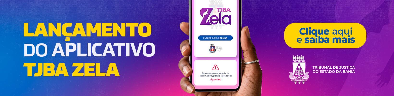 Imagem de banner com título TJBA Zela