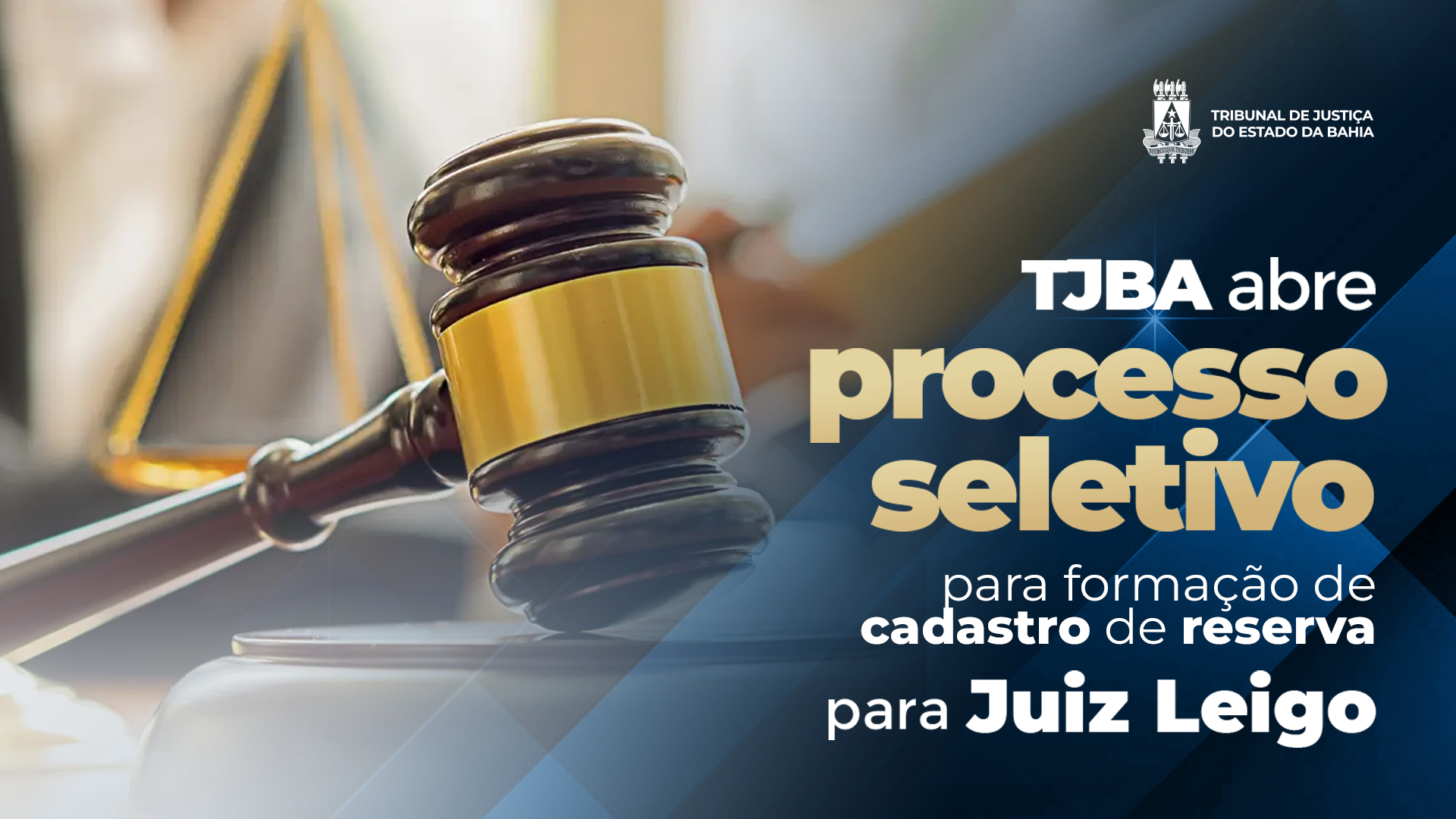 Seguem abertas, até o dia 26 de março, as inscrições para o processo seletivo voltado à formação de cadastro de reserva para a função de Juiz Leigo do TJBA    