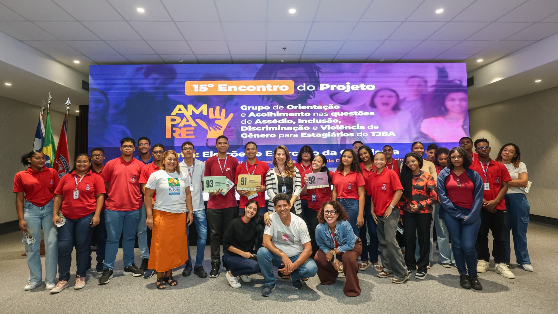 15ª Edição do Projeto Ampare abordou as eleições e o exercício da cidadania para os estagiários de nível médio do TJBA    