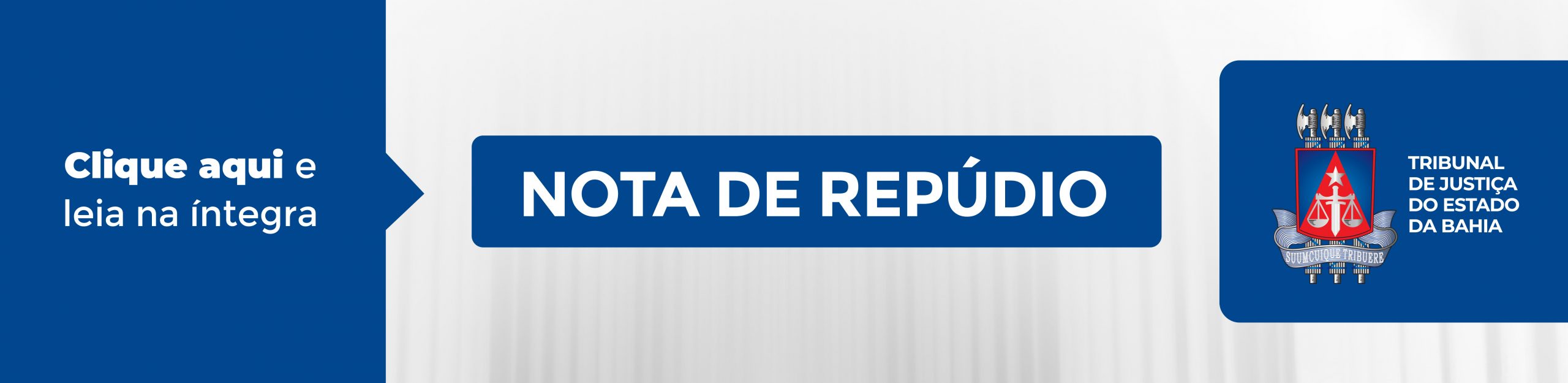 Imagem de banner com título Nota de Repúdio – 23-03-26