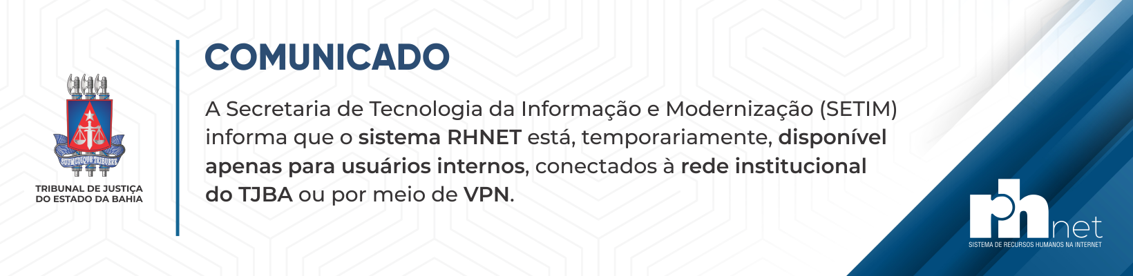 Imagem de banner com título rhnet indisponivel