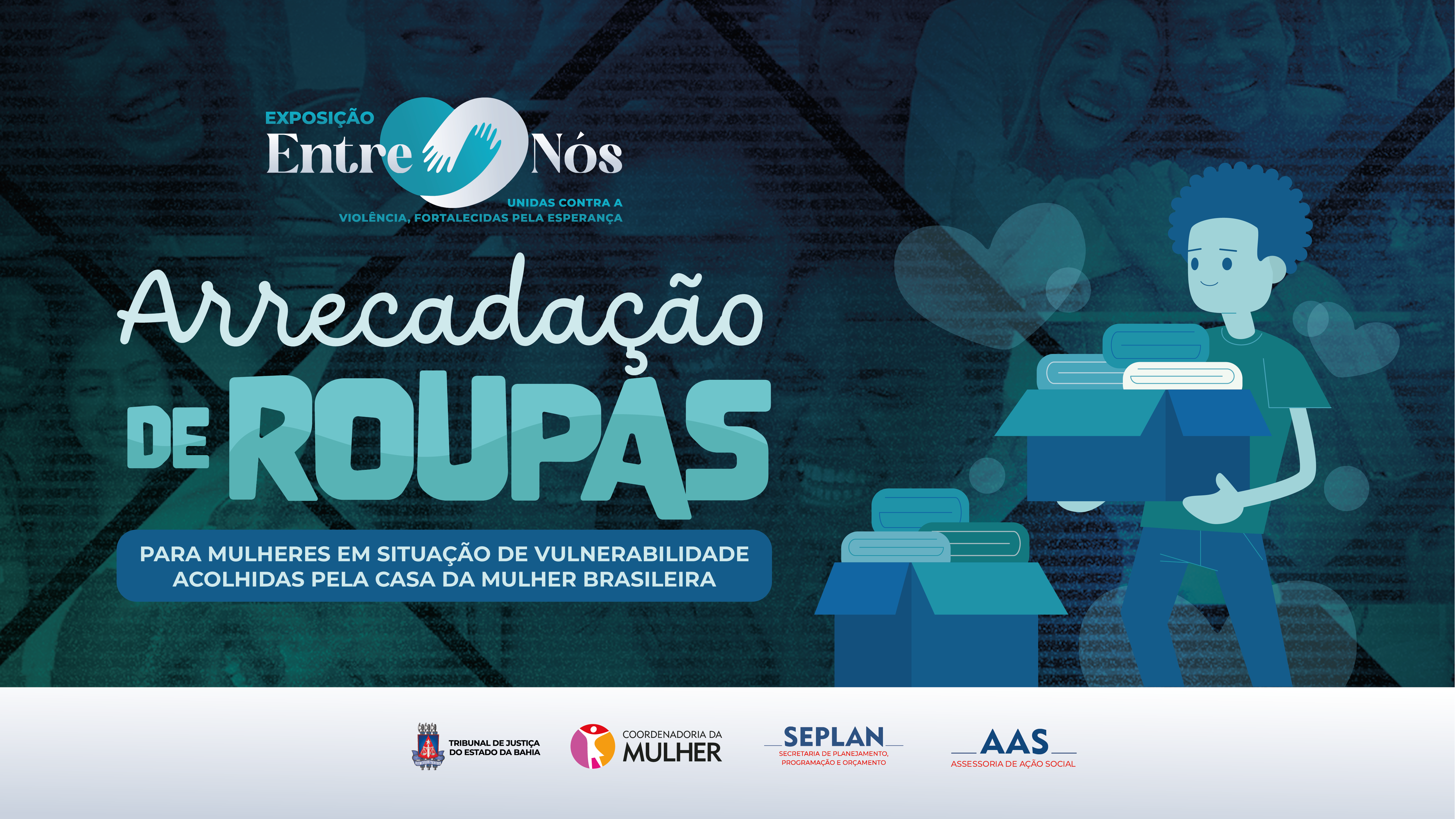 TJBA promove campanha de doação de roupas para mulheres em situação de vulnerabilidade   