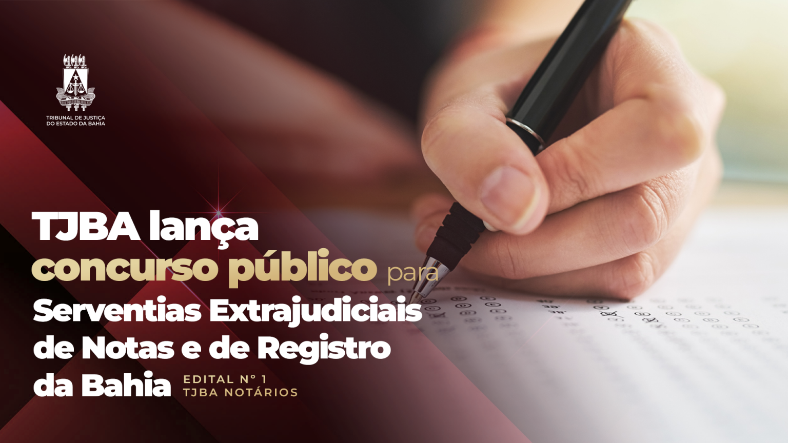 Prazo de inscrição para o concurso de Juiz Substituto do TJBA termina em 2 de abril    