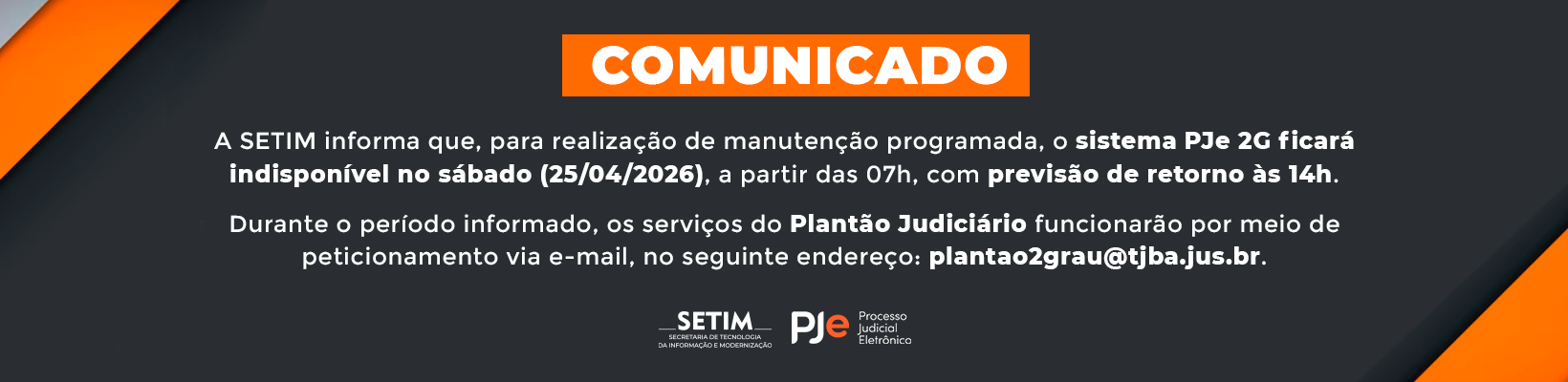 Imagem de banner com título Comunicado PJ2 – 25-04-26