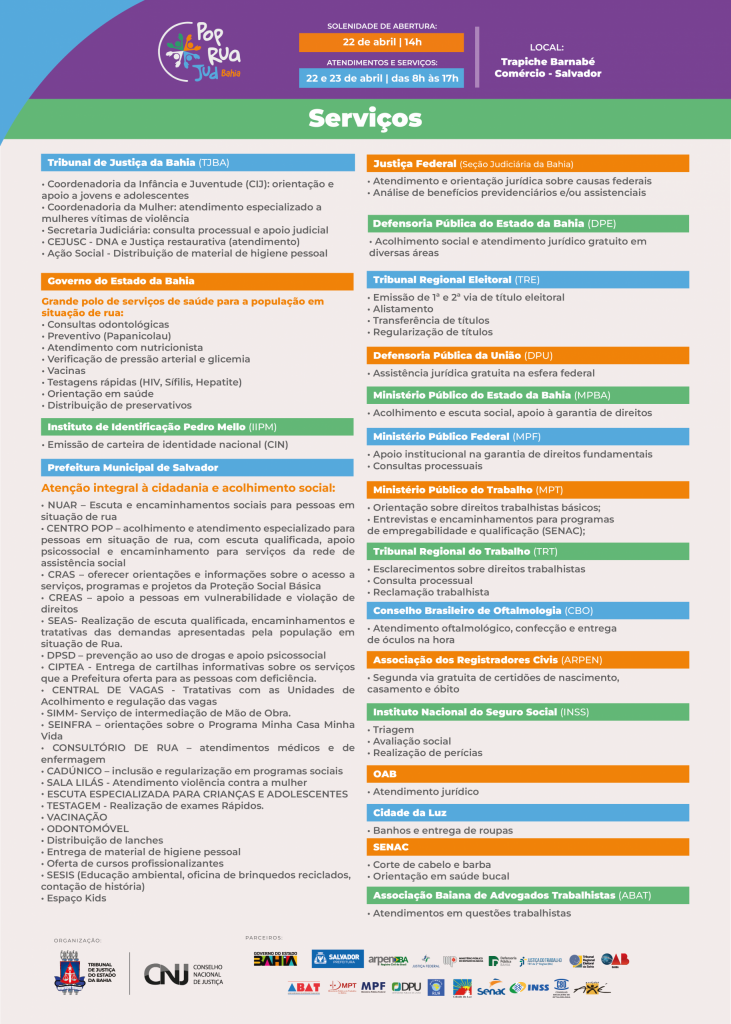 Mutirão PopRuaJud: primeiro dia fecha com mais de 2 mil atendimentos gratuitos para pessoas em situação de rua e resgata esperança de uma vida melhor   