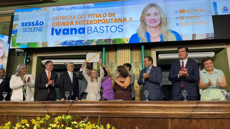 "Voz de Ivana ecoa em todos os rincões da Bahia", diz Presidente do TJBA durante entrega de Título de Cidadã de Salvador à Presidente da ALBA  