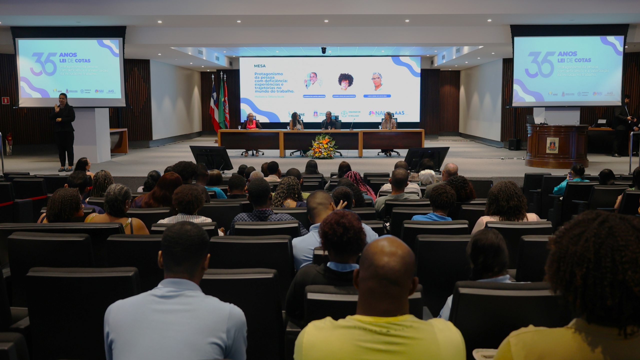 35 anos da Lei de Cotas para Pessoas com Deficiência é celebrado no TBJA com debate, palestras e apresentação musical   