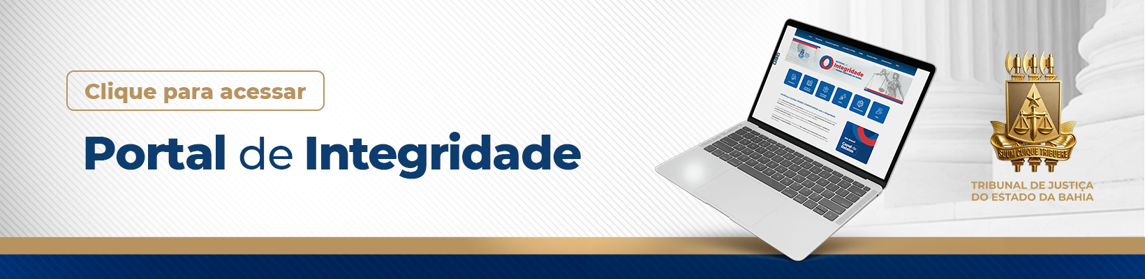 Imagem de banner com título Portal de Integridade