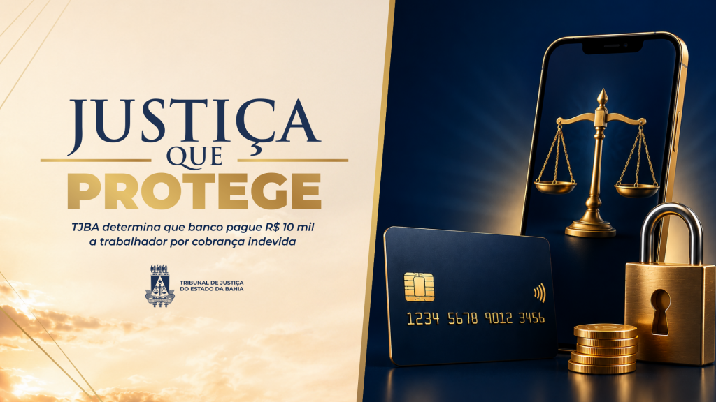 Justiça que Protege: TJBA determina que banco pague R$ 10 mil a trabalhador por cobrança indevida  