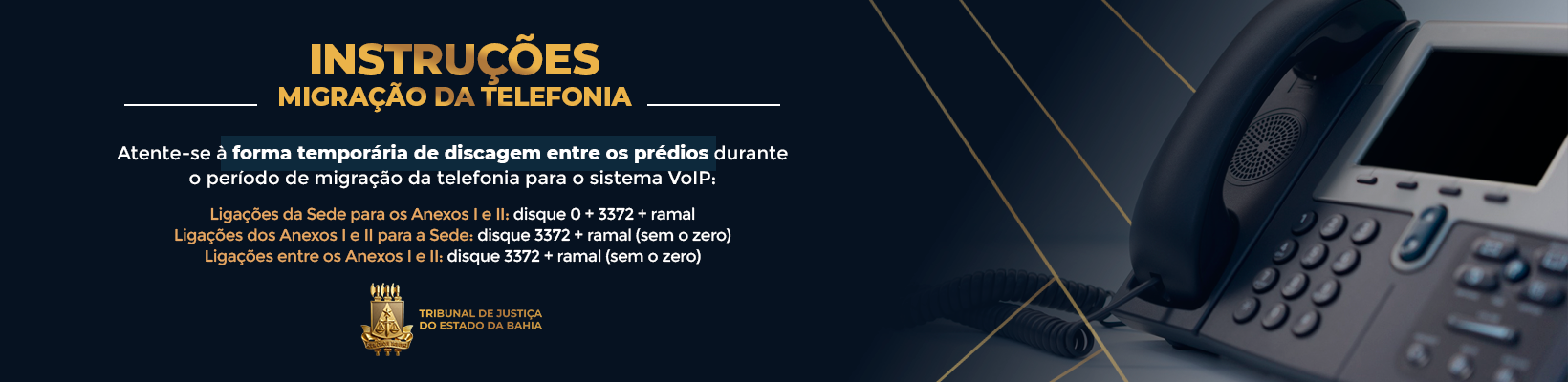 Instruções de Telefonia (31-08-26)