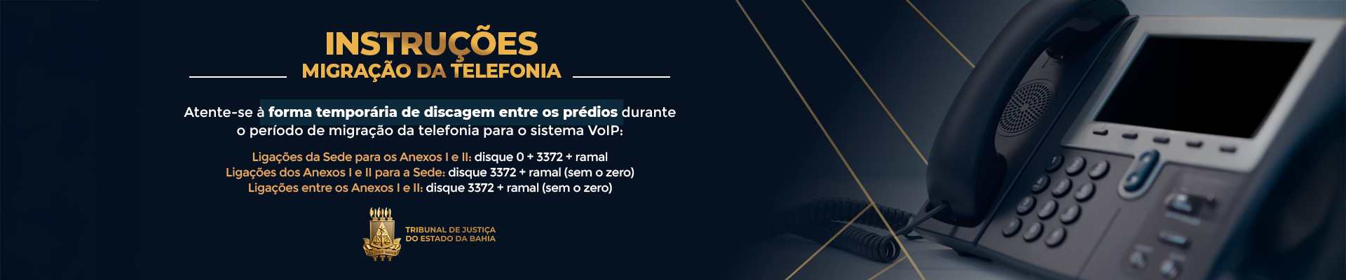 Instruções de Telefonia (31-08-26)