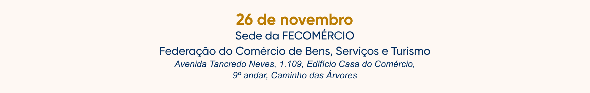 FONAMEC - Locais do evento  