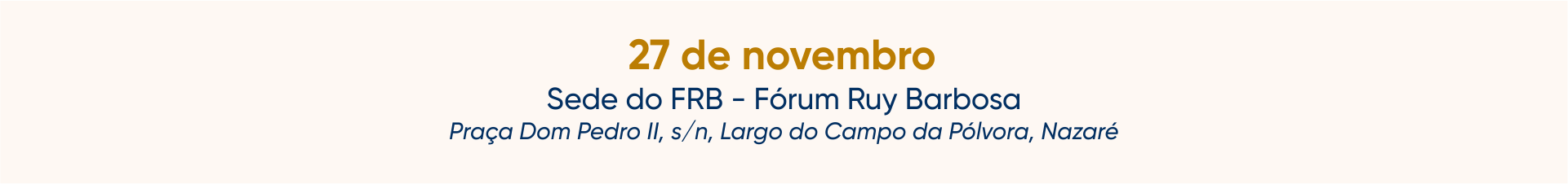 FONAMEC - Locais do evento  