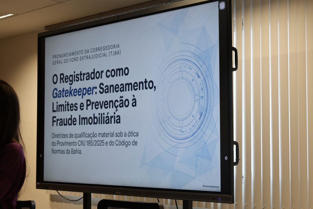 29-09-2026 – Curso de Alinhamento com Oficiais de Registro de Imóveis da Bahia