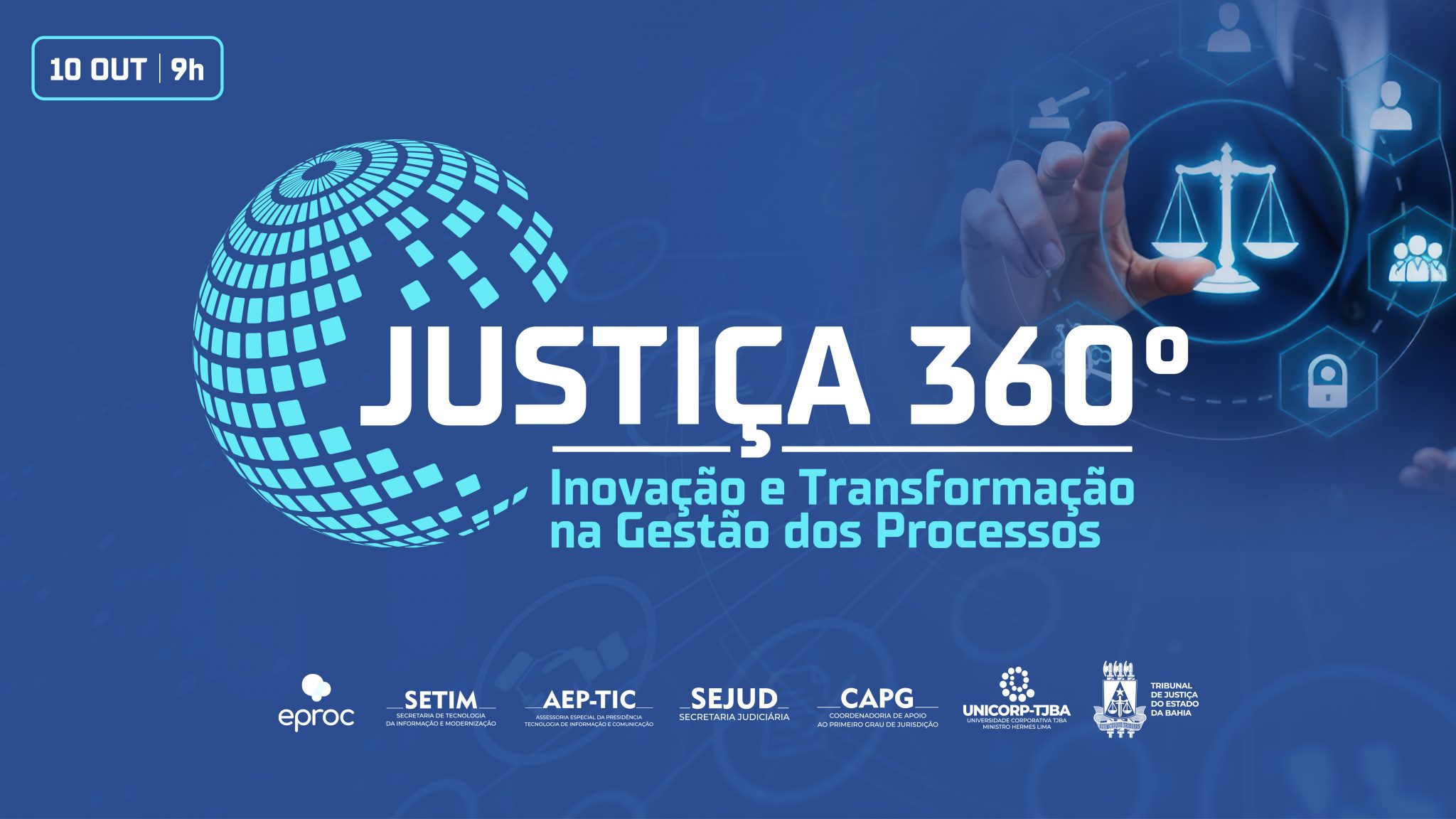 Justiça 360°: evento marca o lançamento do Eproc, do sistema AUDIN e da Política de IA do TJBA Tecnologia