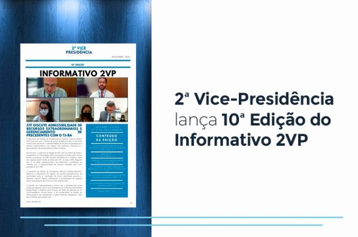 2ª VICE-PRESIDÊNCIA DO PJBA LANÇA DÉCIMA EDIÇÃO DO INFORMATIVO 2VP