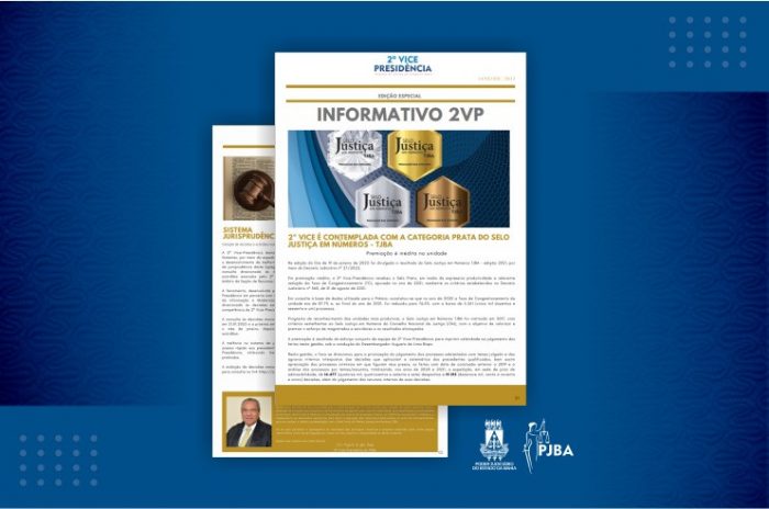 2ª VICE-PRESIDÊNCIA LANÇA EDIÇÃO ESPECIAL DO INFORMATIVO 2VP