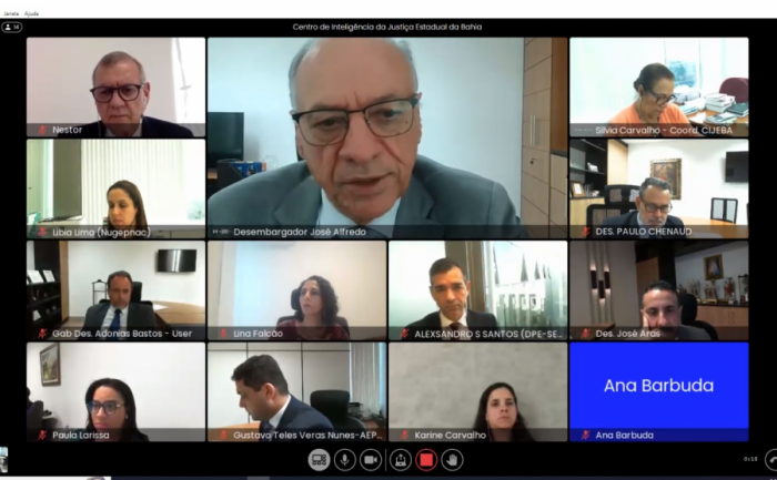 Realizada a 1º Reunião Ordinária do Centro de Inteligência da Justiça Estadual da Bahia (CIJEBA)